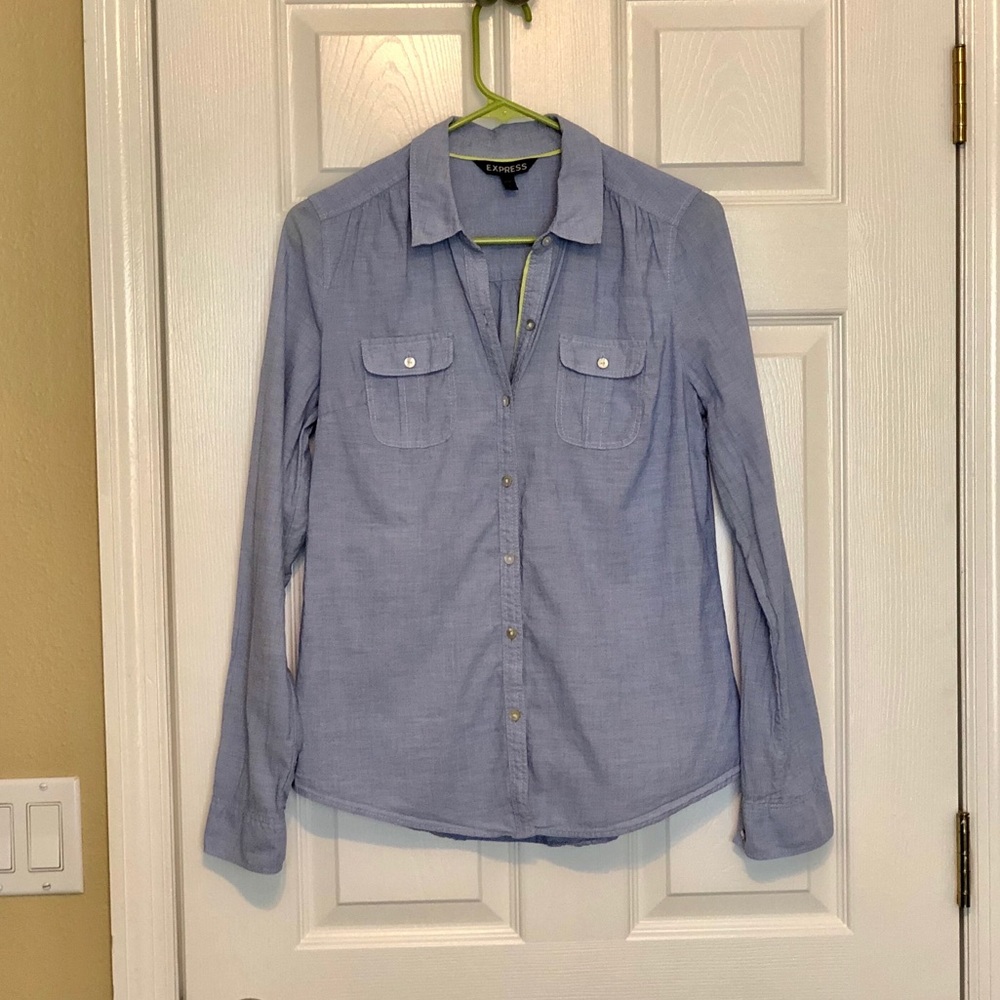 Express Denim Button Down
